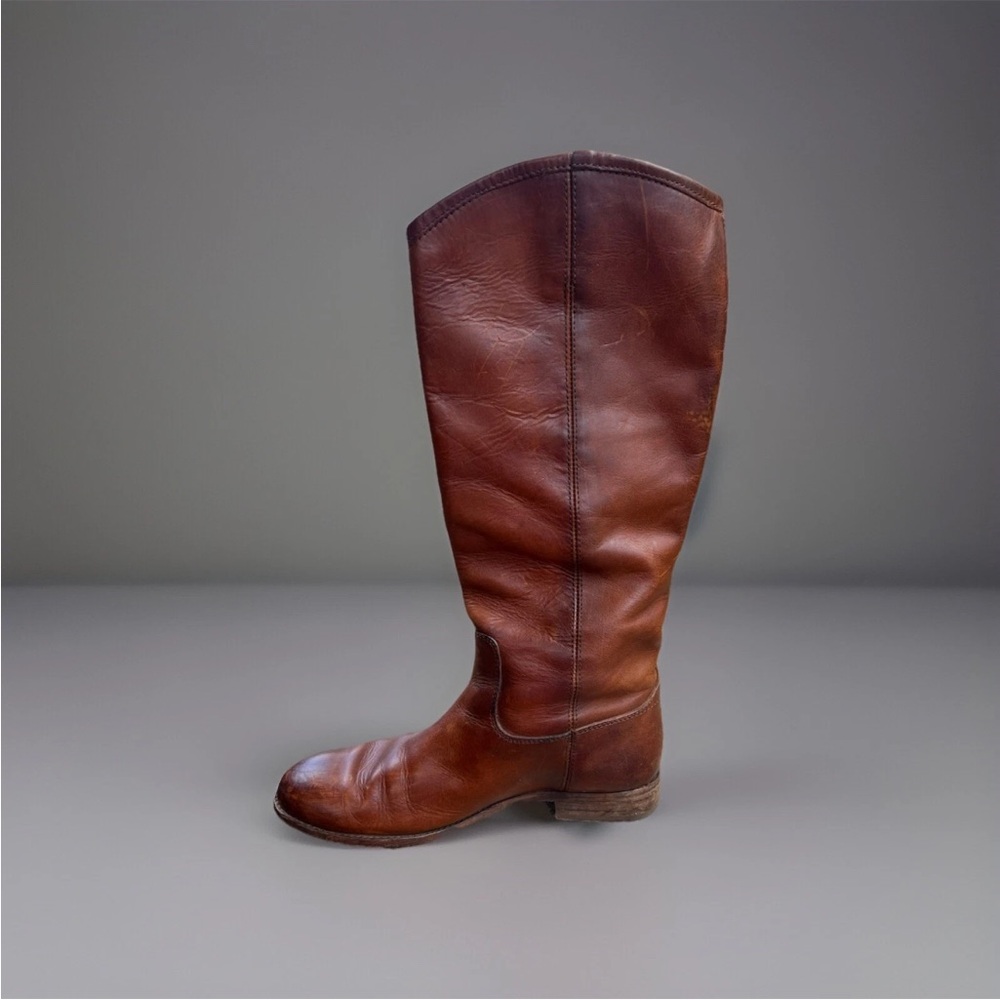 Frye Women Tall Riding Boots Brown Leather Size 8.5 - Picture 5 of 11
